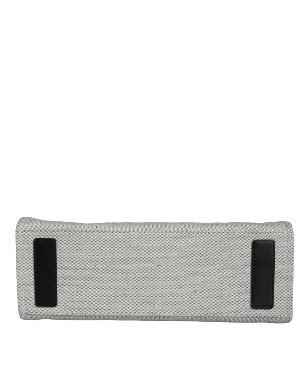 Versace White Top Handle Canvas Leather Logo Crossbody Tote Bag - Shopper Bags