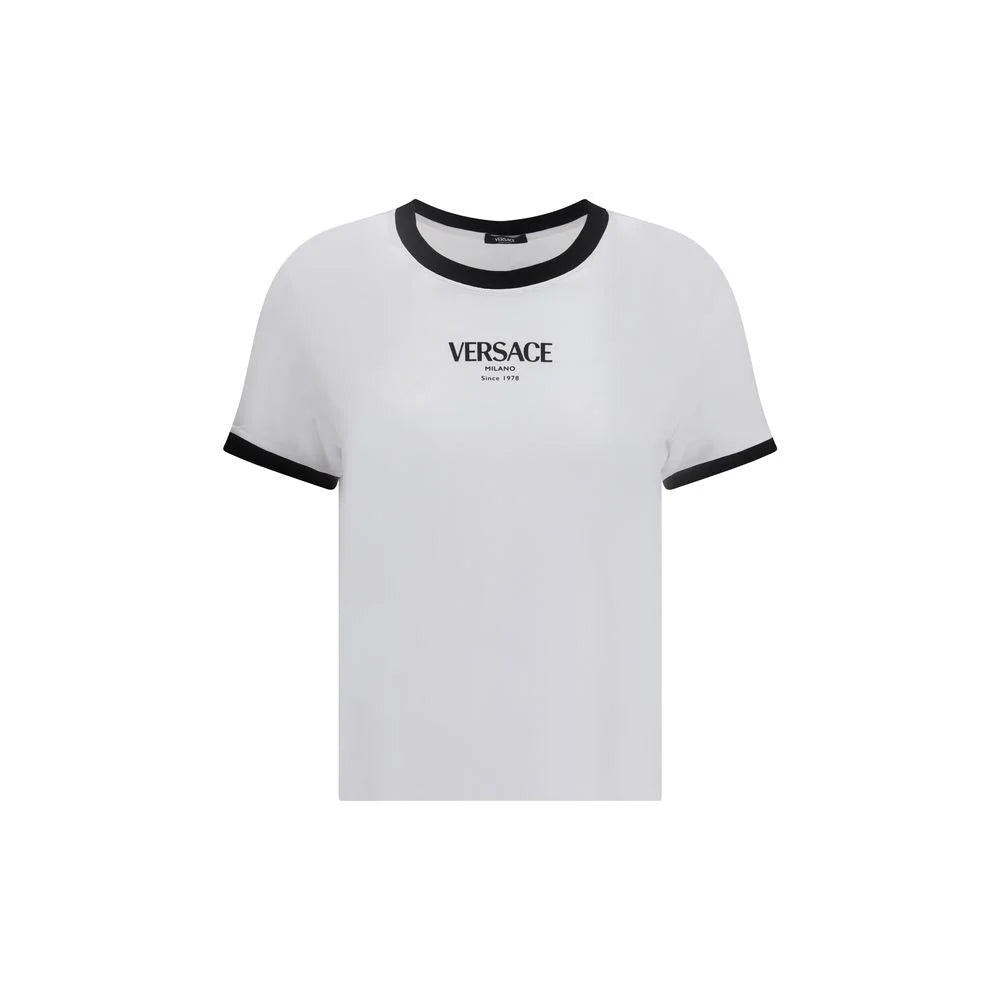 Versace White Viscose T-Shirt