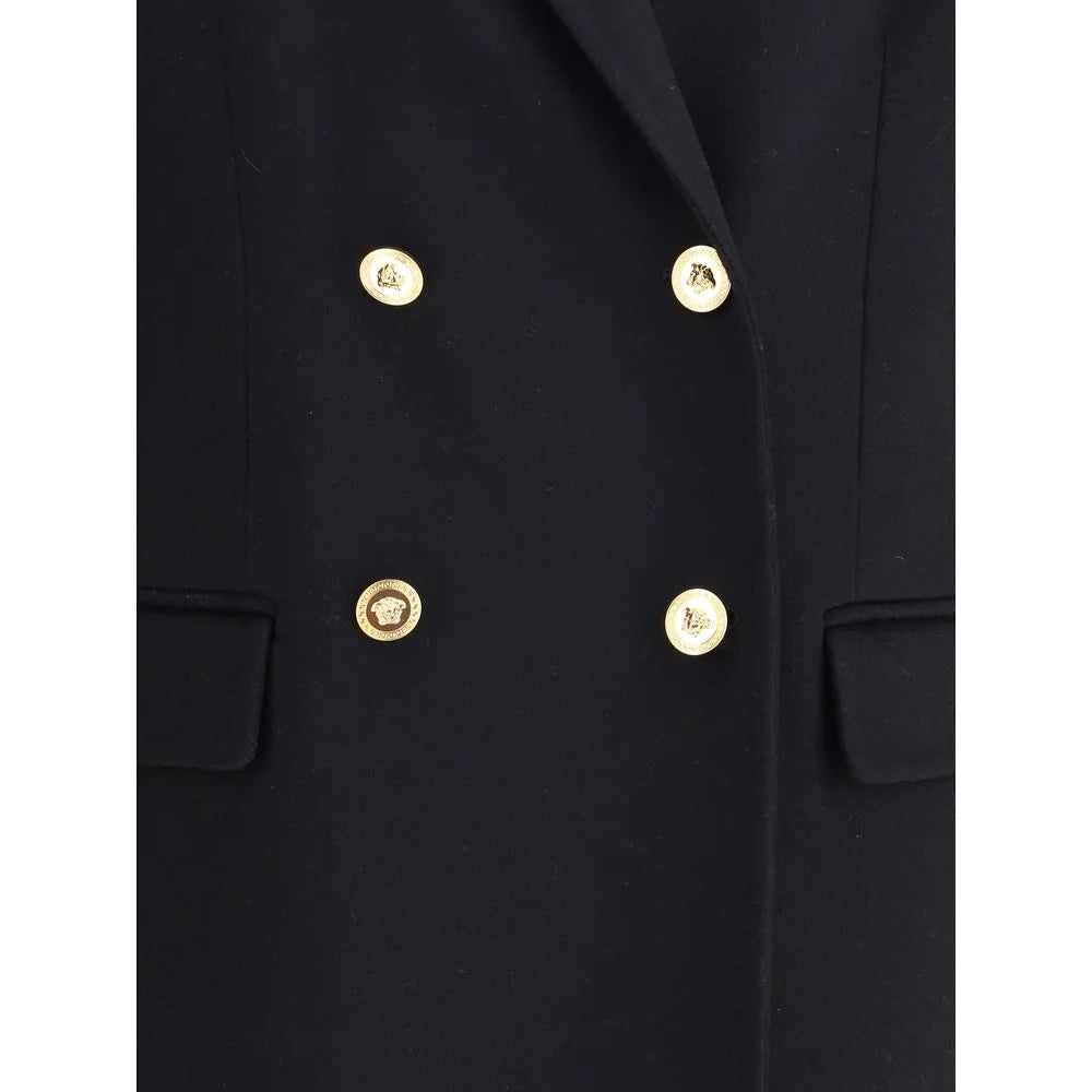 Versace Wool and cachemire Double-breasted Coat - Overcoats