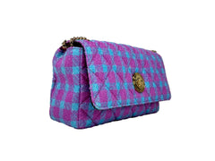 Versace Wool Lurex Medium Shoulder Crossbody Bag