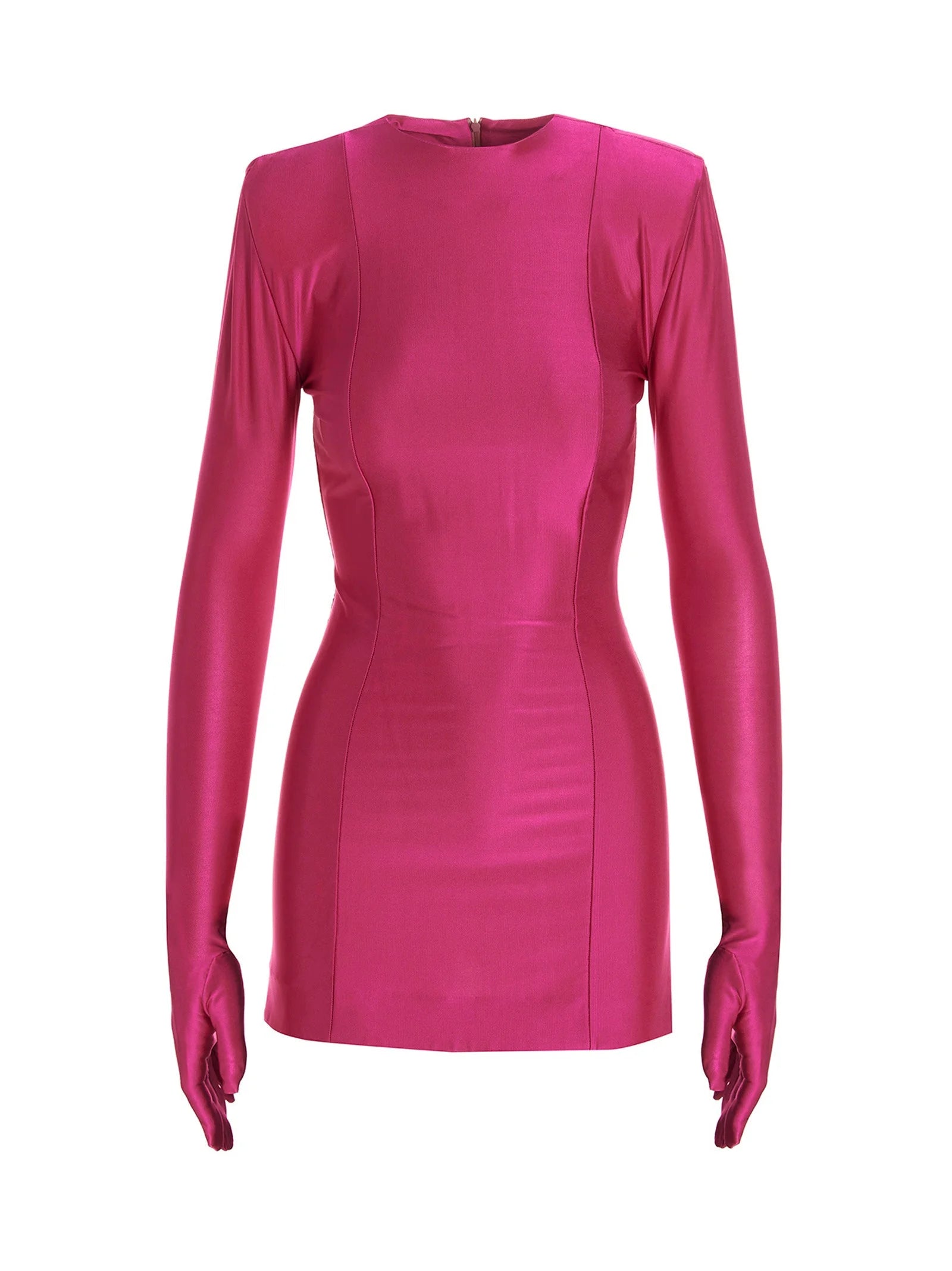 Vetements Fuchsia Viscose Short Dress - XS