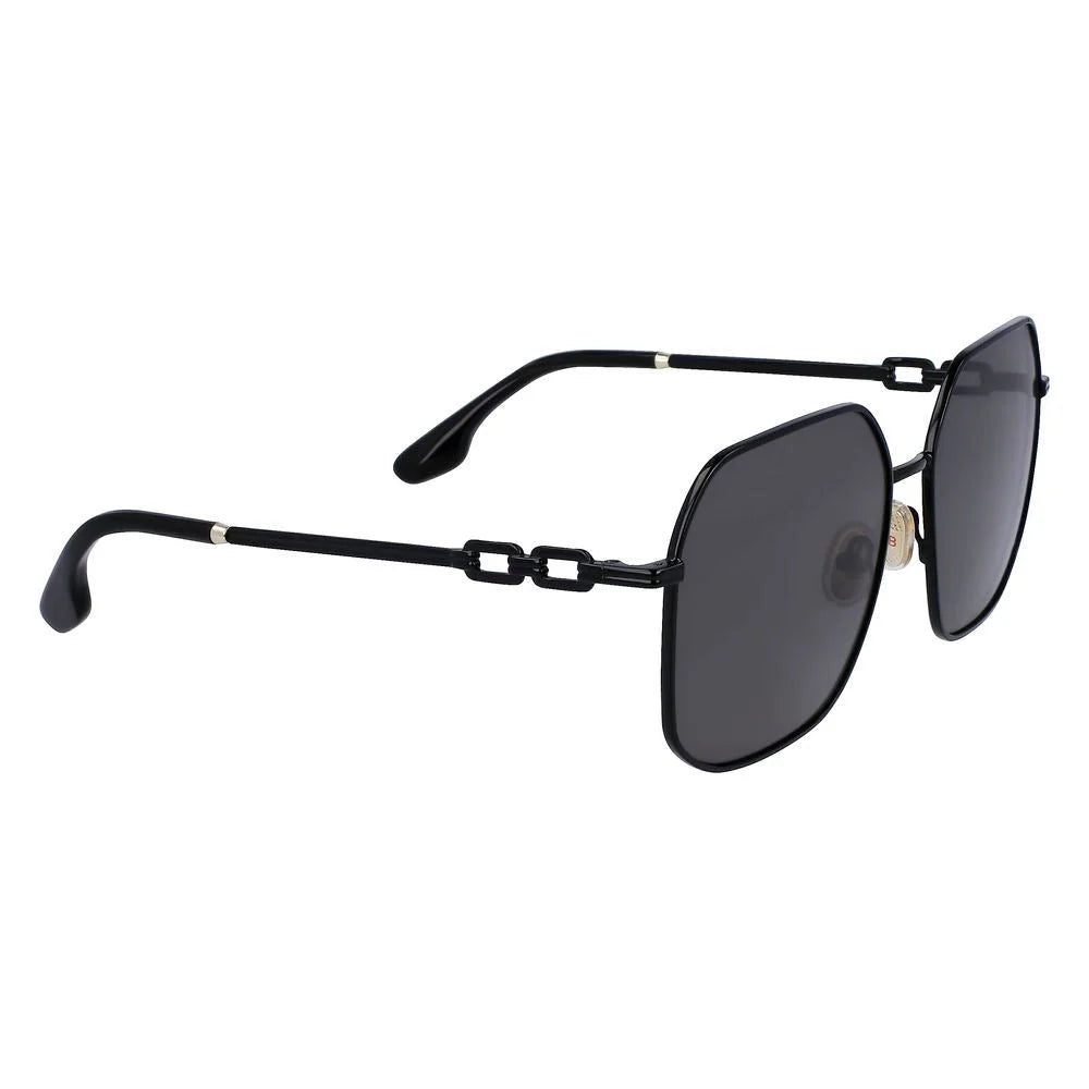 Victoria Beckham Black Metal Sunglasses