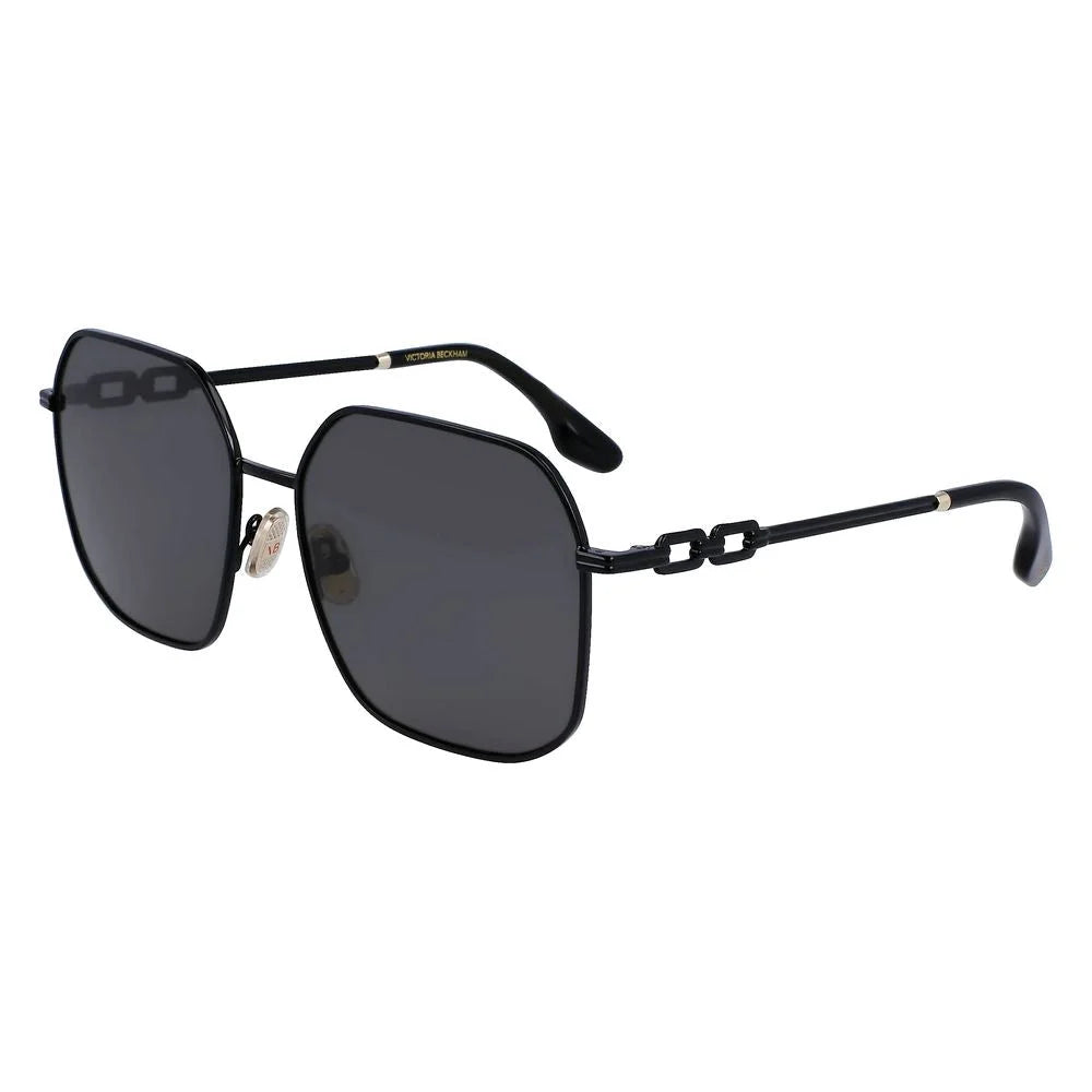 Victoria Beckham Black Metal Sunglasses
