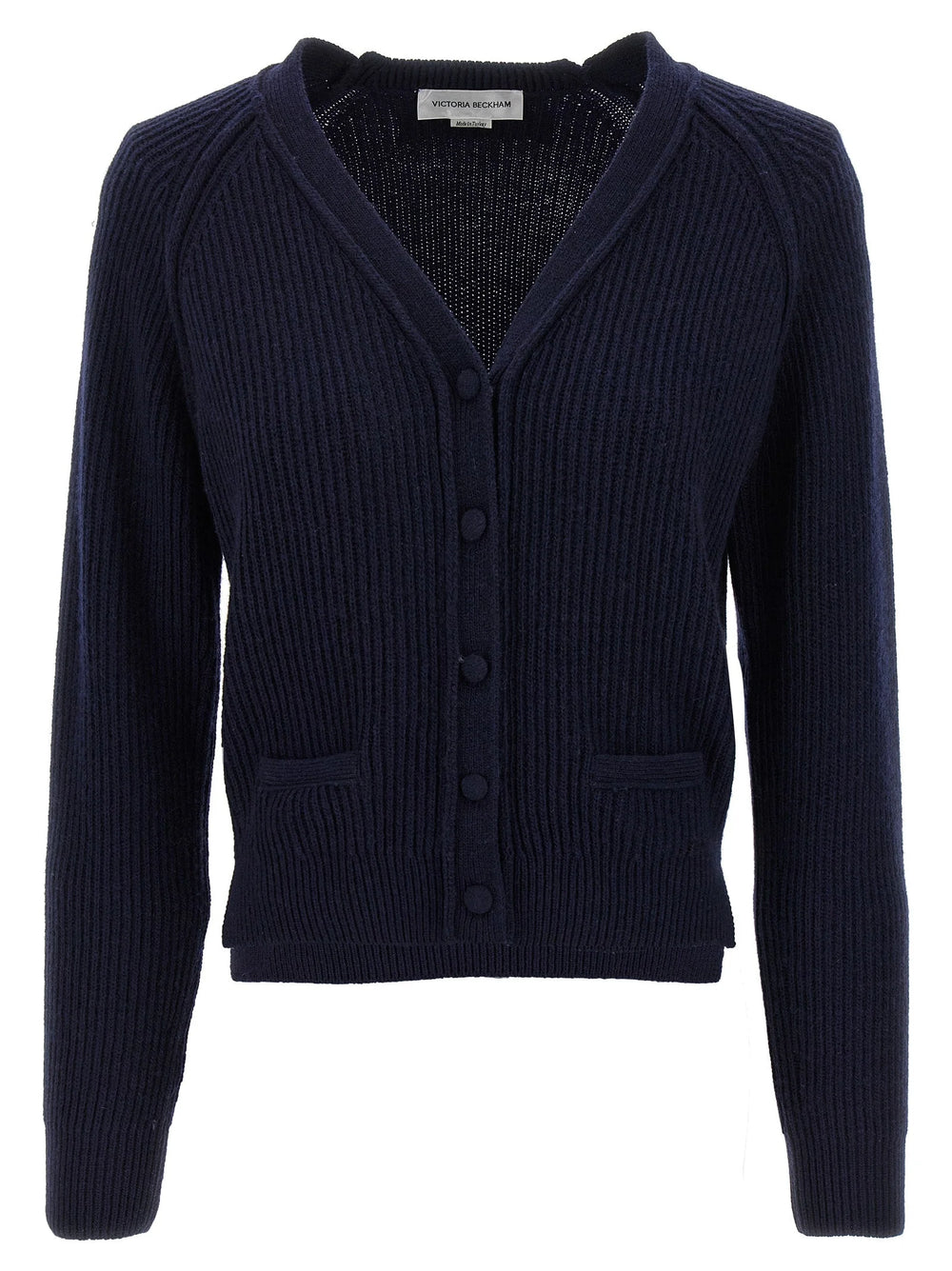 Victoria Beckham Blue Wool Cardigan - M