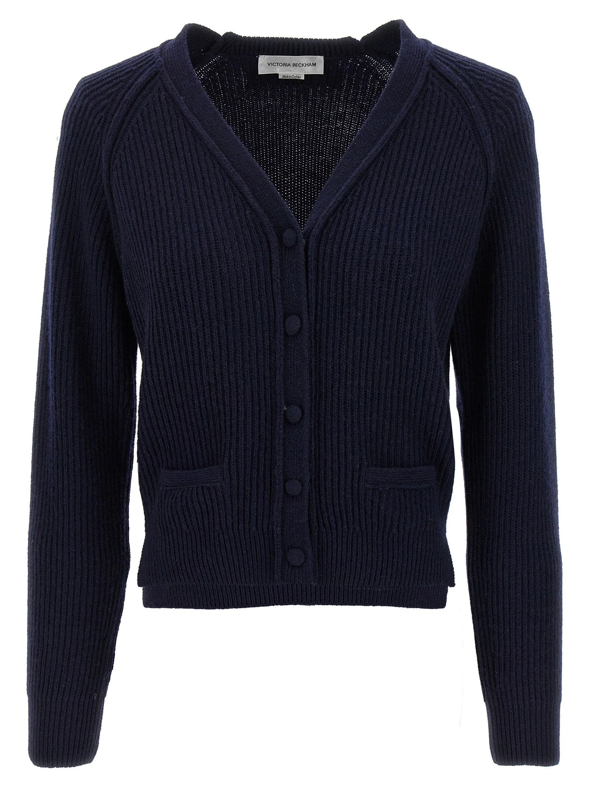 Victoria Beckham Blue Wool Cardigan - M