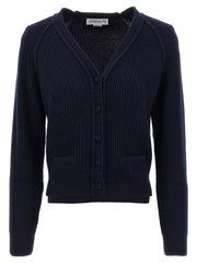 Victoria Beckham Blue Wool Cardigan - M