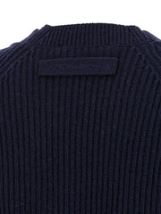 Victoria Beckham Blue Wool Cardigan - M