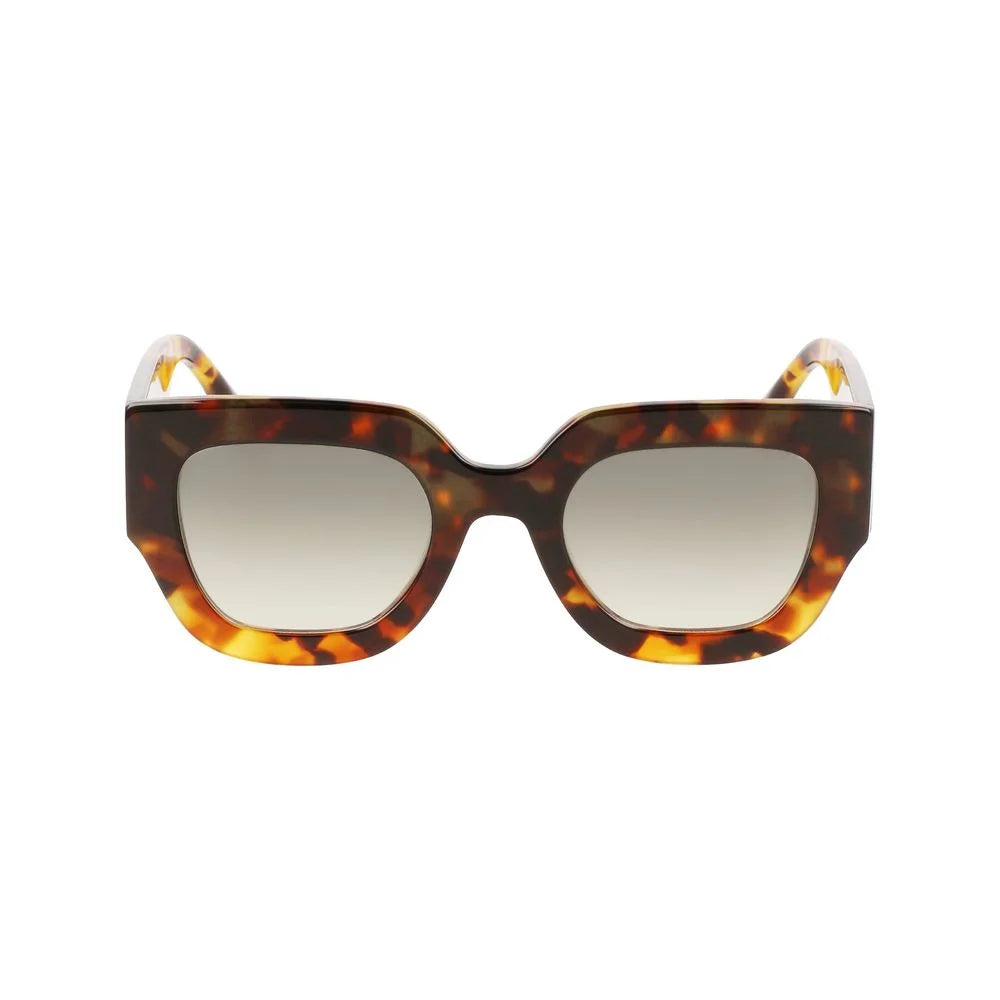 Victoria Beckham Brown Acetate Sunglasses