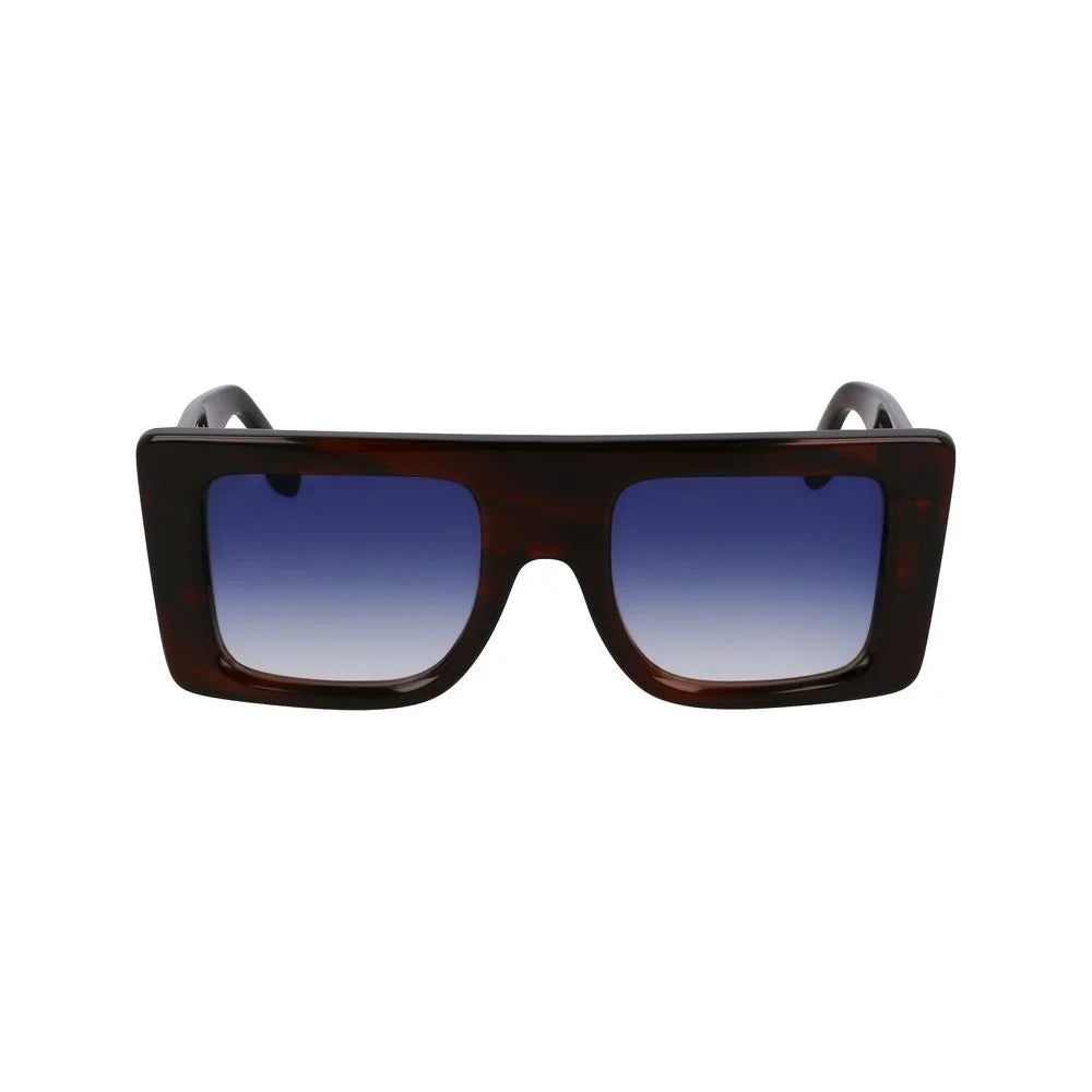 Victoria Beckham Brown Acetate Sunglasses