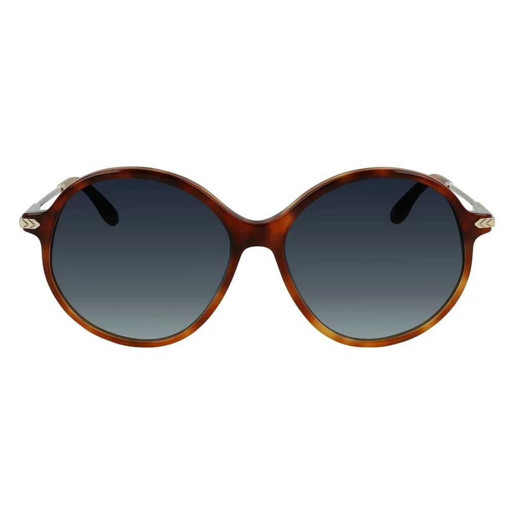 Victoria Beckham Brown Acetate Sunglasses