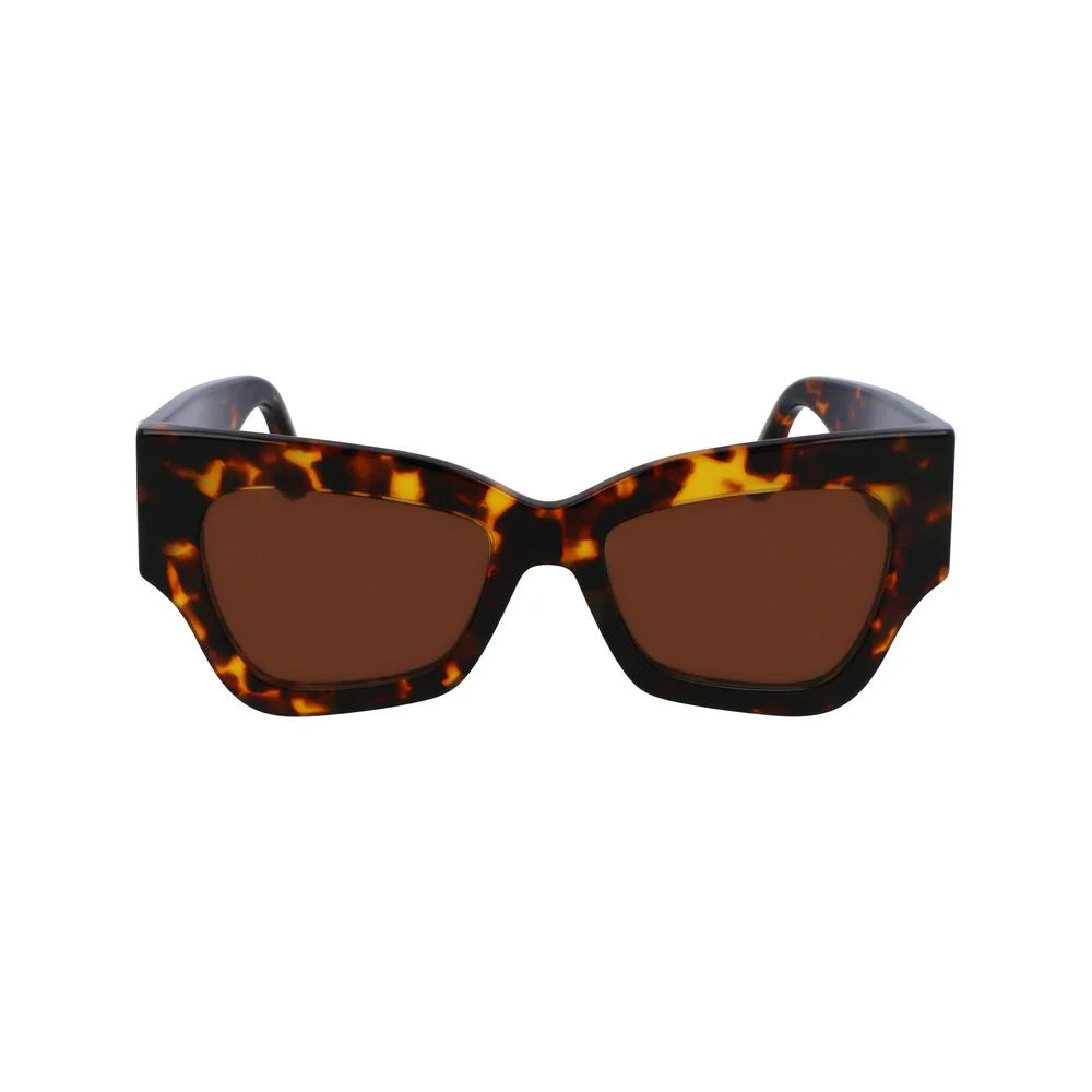 Victoria Beckham Brown Acetate Sunglasses