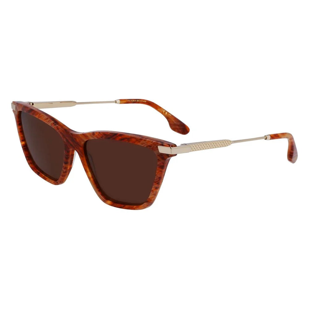 Victoria Beckham Brown Acetate Sunglasses