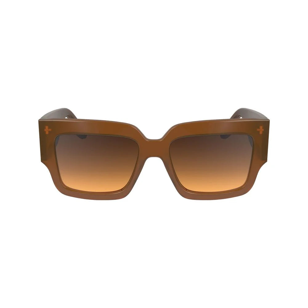 Victoria Beckham Brown Acetate Sunglasses