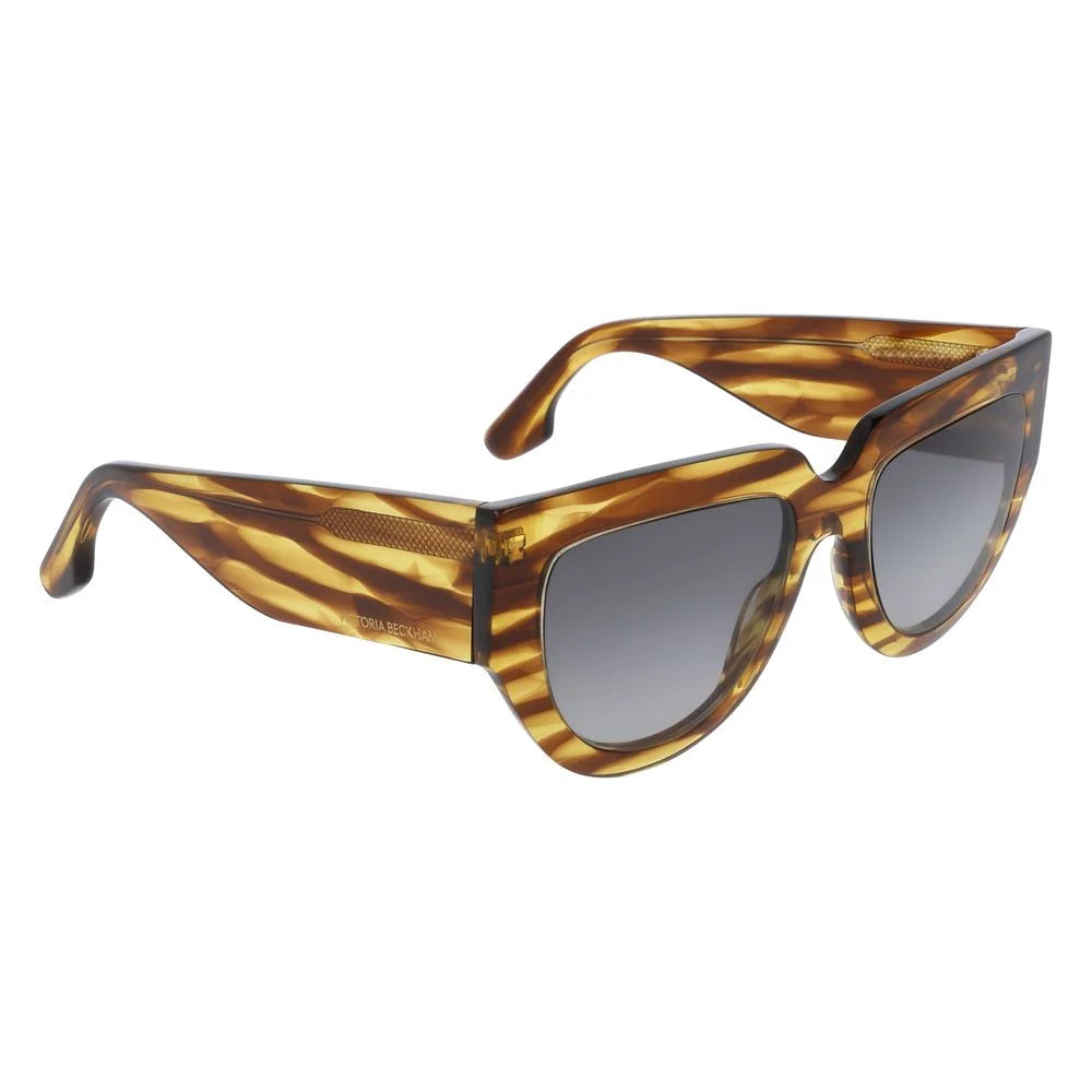Victoria Beckham Brown Acetate Sunglasses