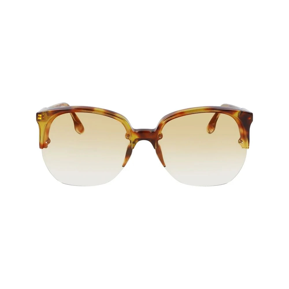 Victoria Beckham Brown Acetate Sunglasses