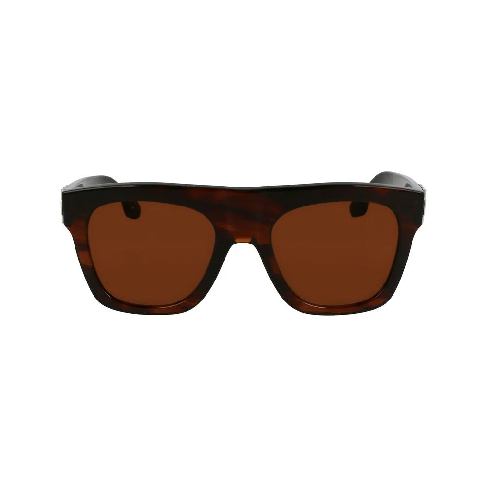 Victoria Beckham Brown Acetate Sunglasses