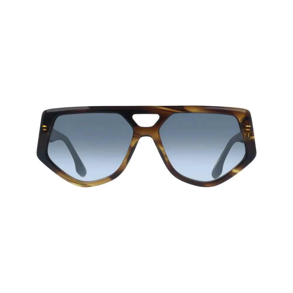 Victoria Beckham Brown Acetate Sunglasses