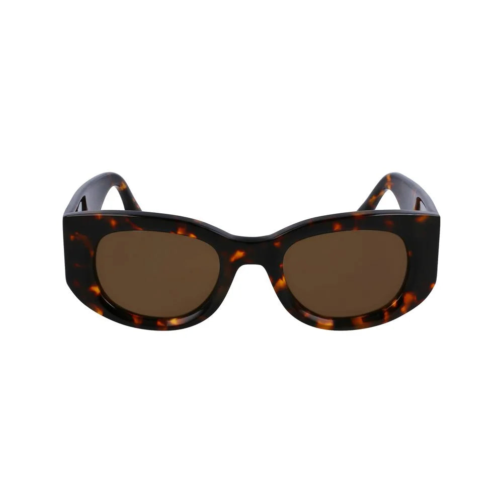 Victoria Beckham Brown Acetate Sunglasses