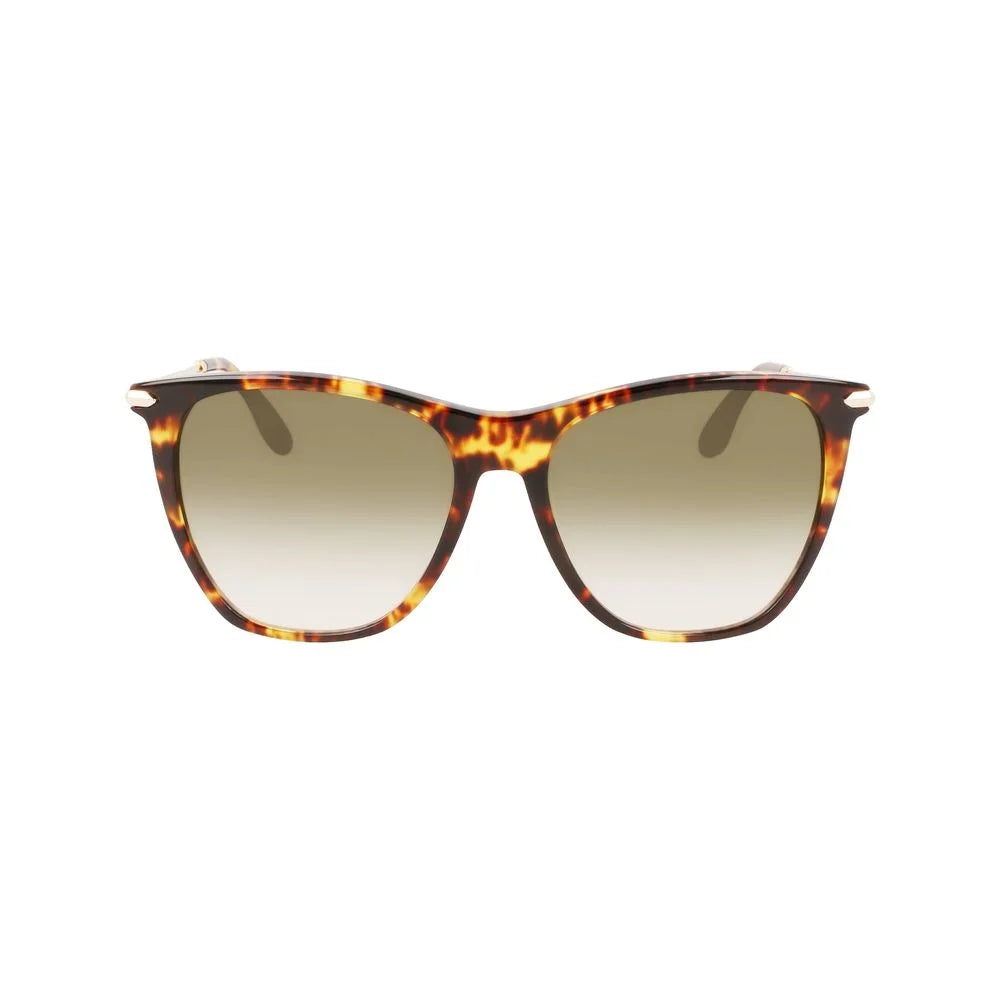 Victoria Beckham Brown Acetate Sunglasses