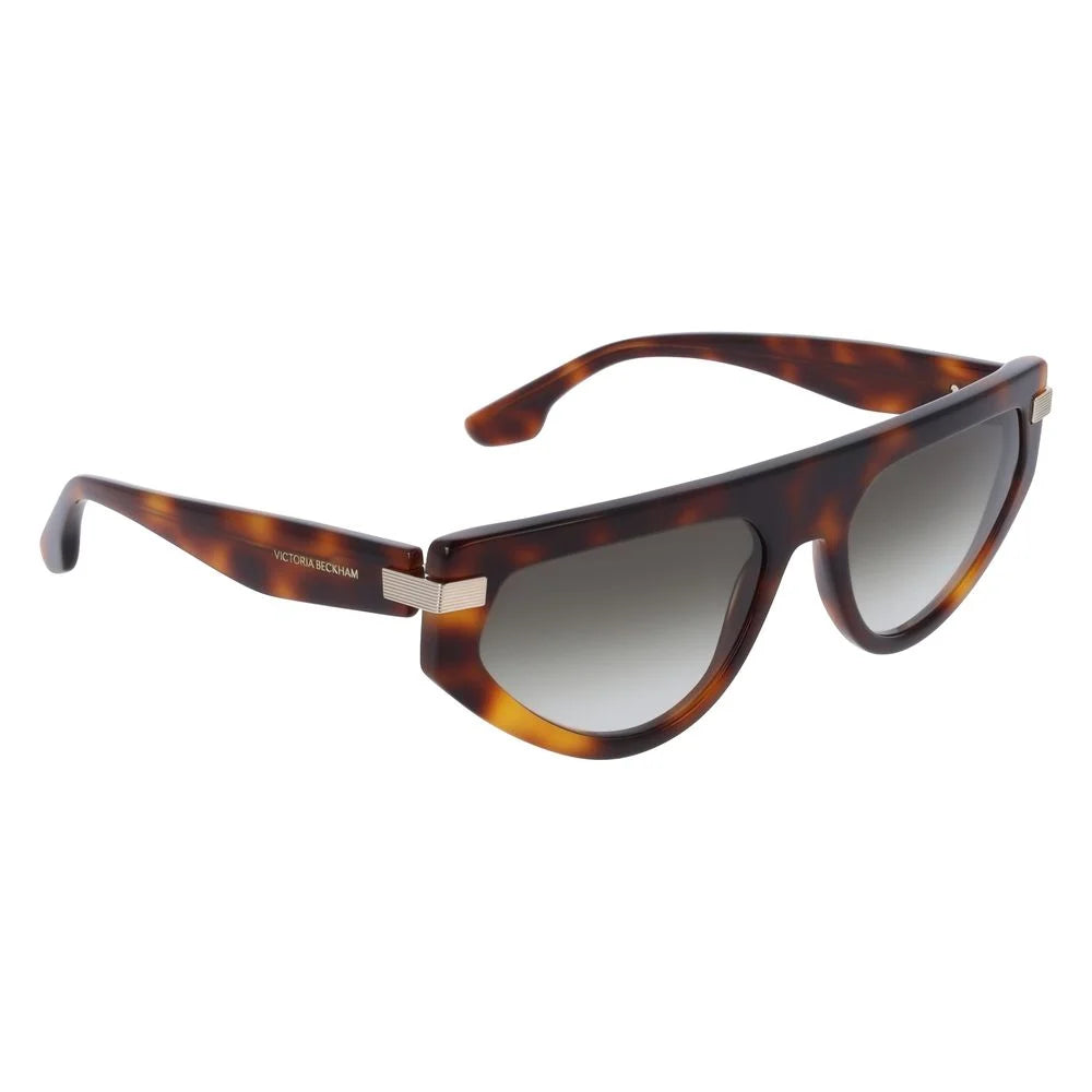 Victoria Beckham Brown Acetate Sunglasses