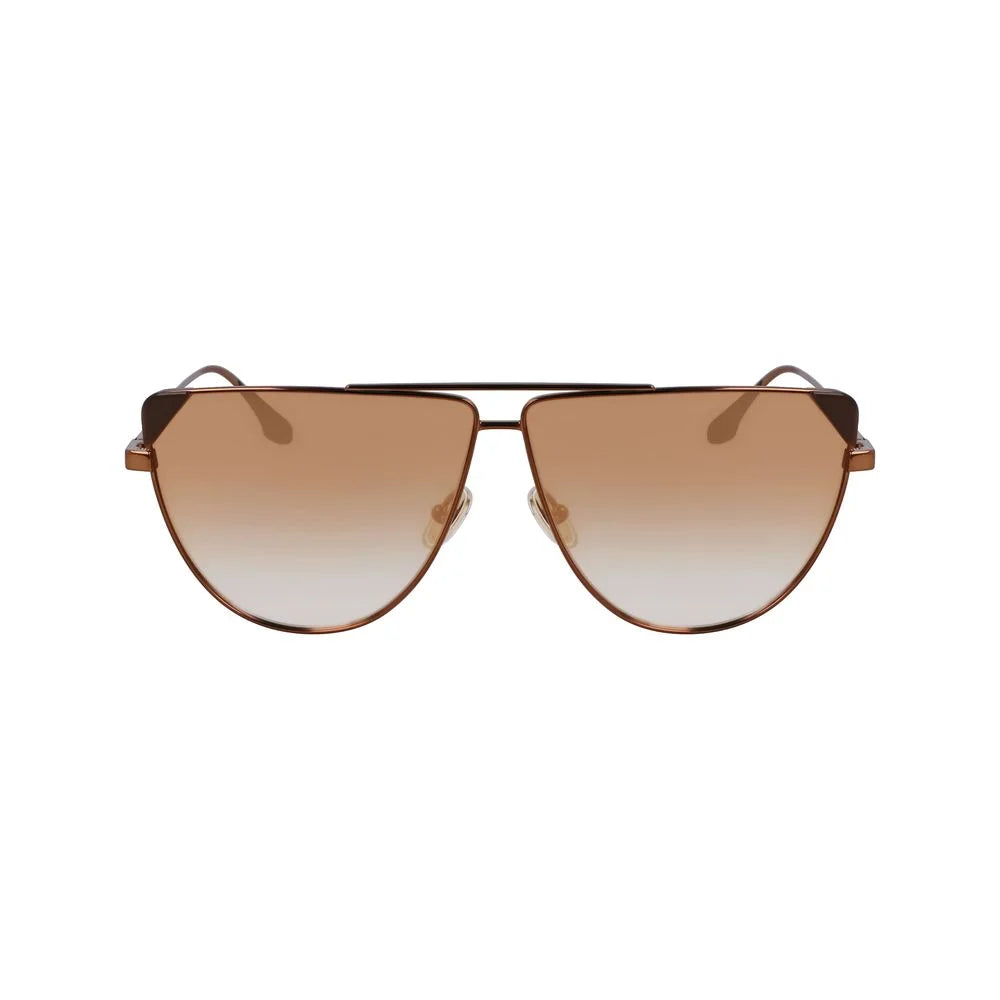 Victoria Beckham Brown Metal Sunglasses