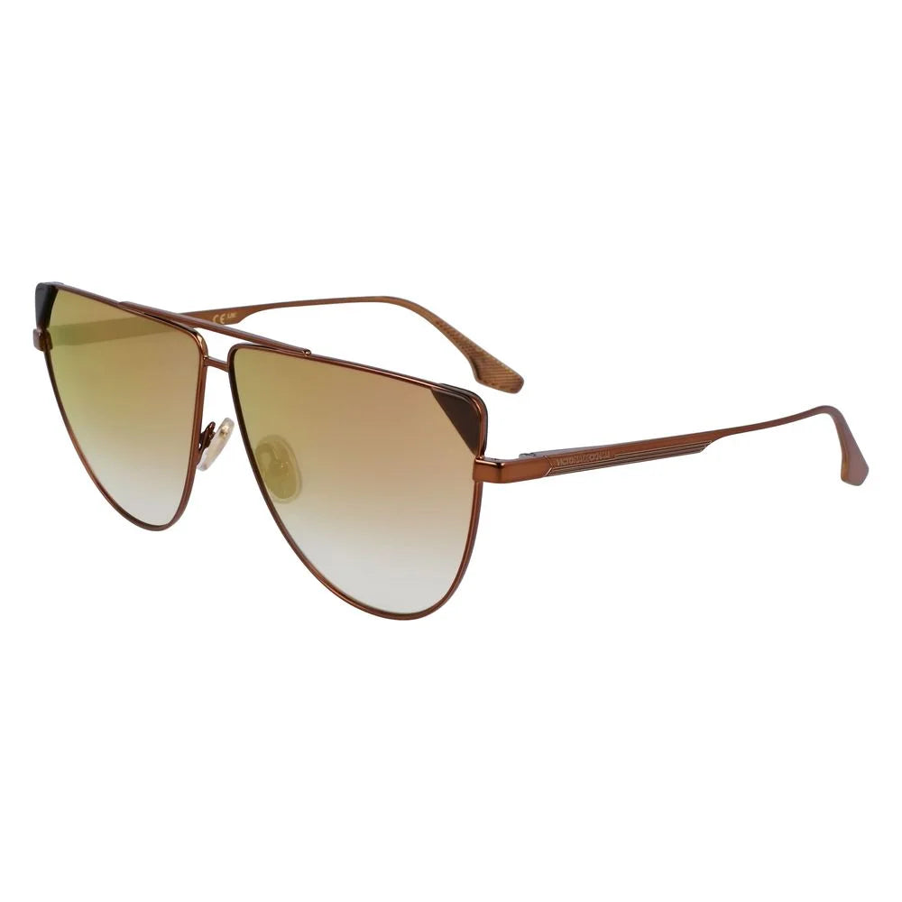 Victoria Beckham Brown Metal Sunglasses