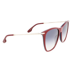 Victoria Beckham Burgundy Acetate Sunglasses