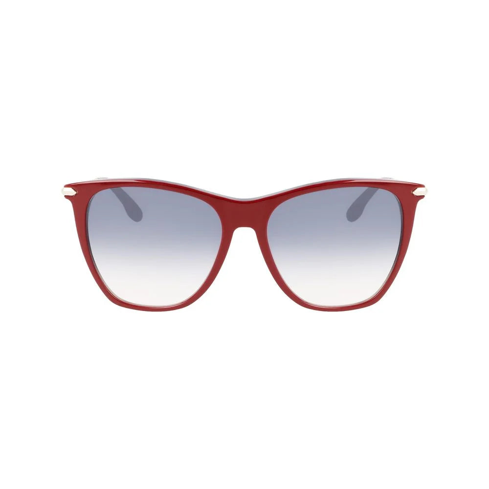 Victoria Beckham Burgundy Acetate Sunglasses