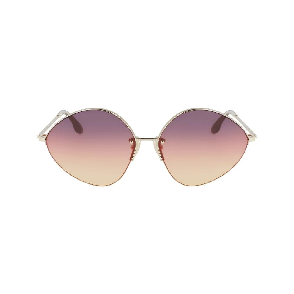 Victoria Beckham Gold Metal Sunglasses