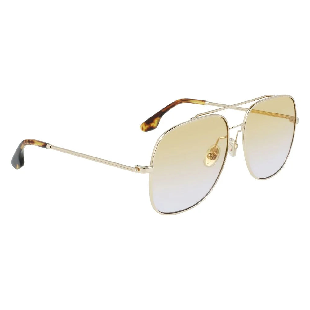 Victoria Beckham Gold Metal Sunglasses