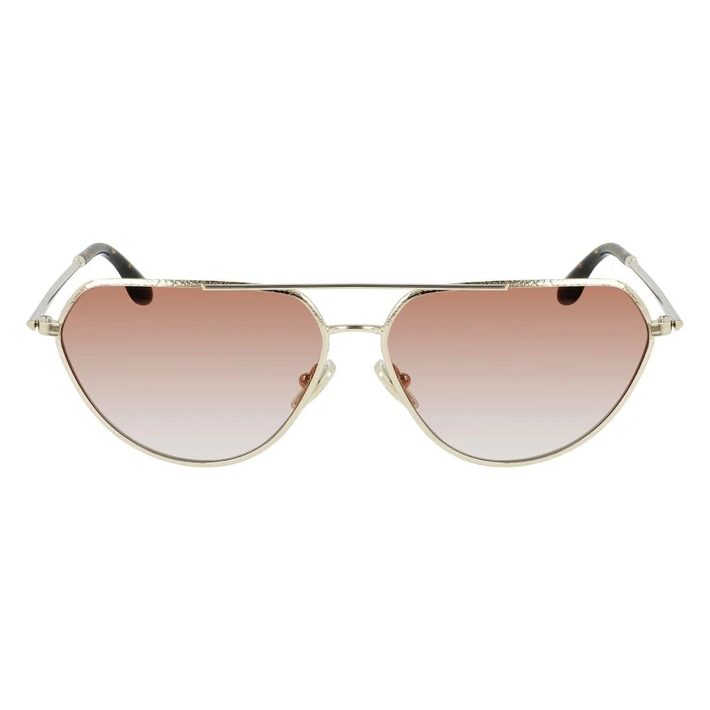 Victoria Beckham Gold Metal Sunglasses