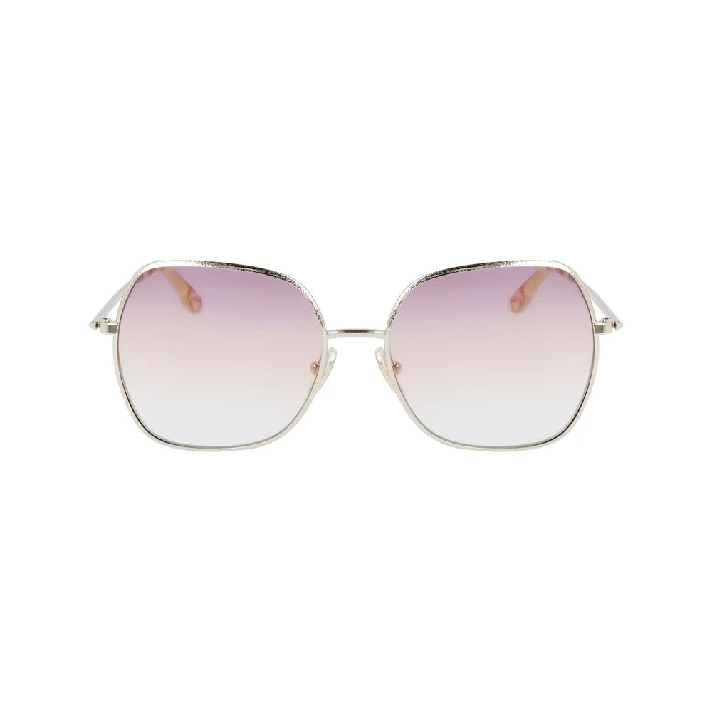 Victoria Beckham Gold Metal Sunglasses