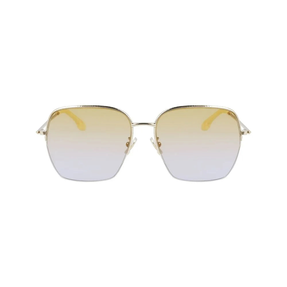 Victoria Beckham Gold Metal Sunglasses