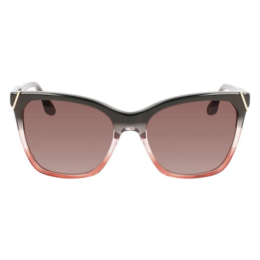 Victoria Beckham Gray Acetate Sunglasses