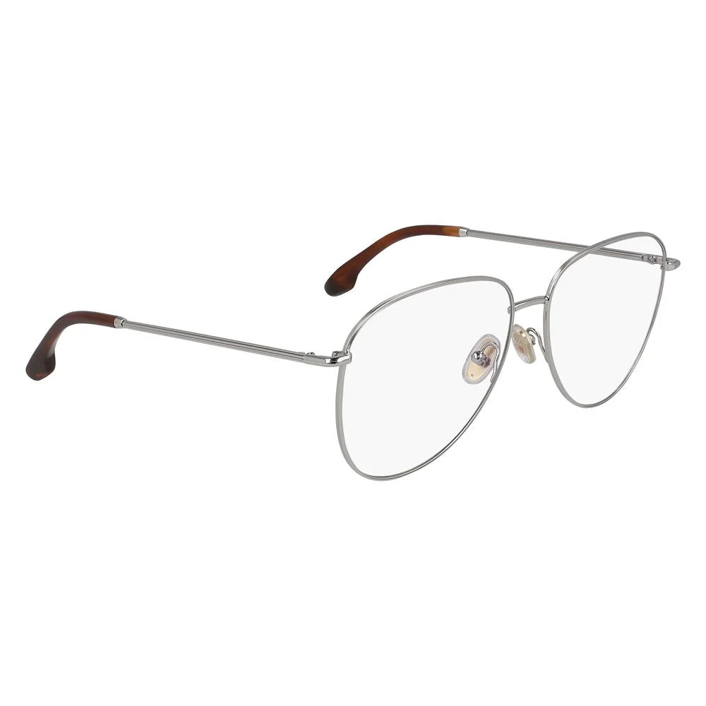 Victoria Beckham Gray Metal Glasses (Frames)