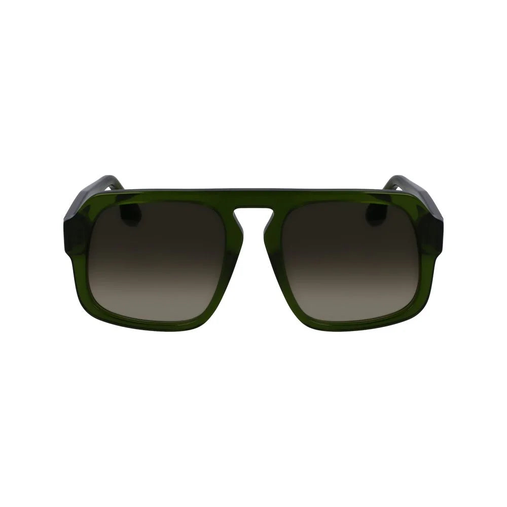 Victoria Beckham Green Acetate Sunglasses
