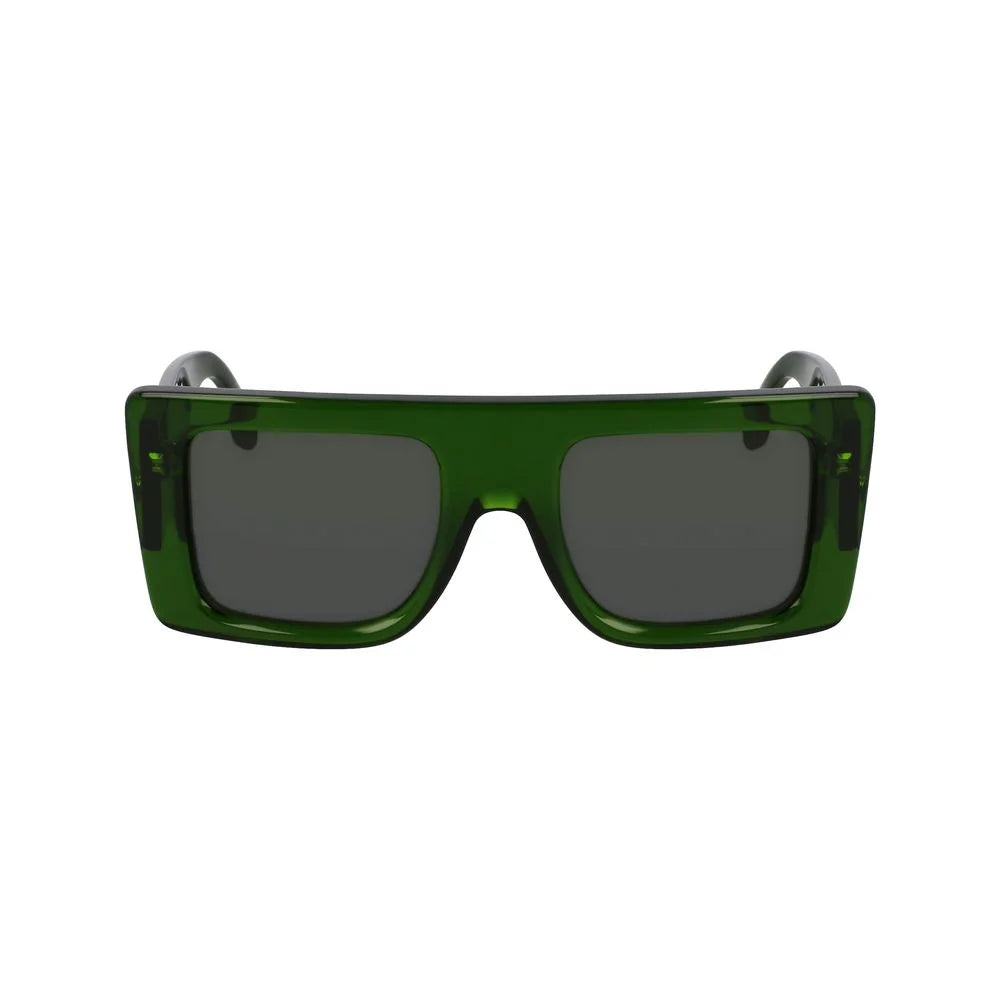 Victoria Beckham Green Acetate Sunglasses