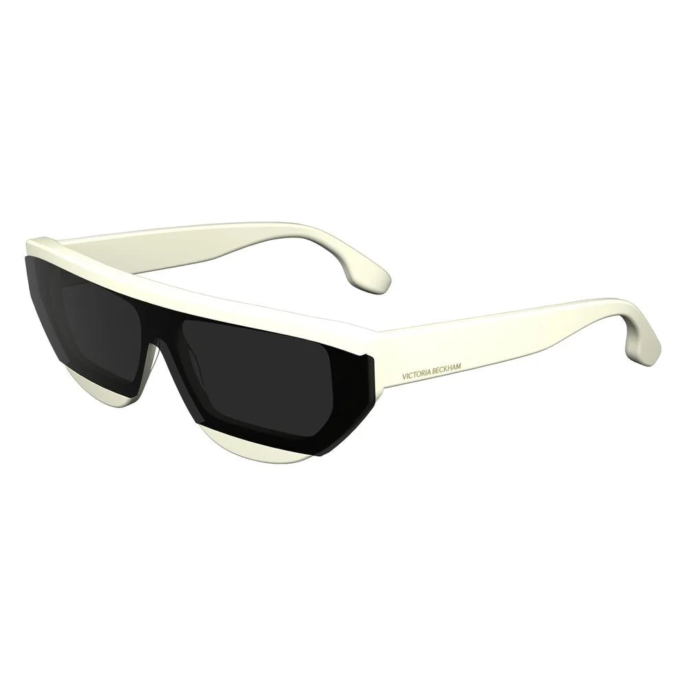 Victoria Beckham White Acetate Sunglasses