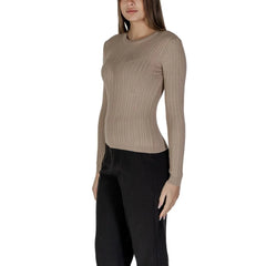 Vila Clothes Beige Recycled Polyester Sportswear - IT40|S