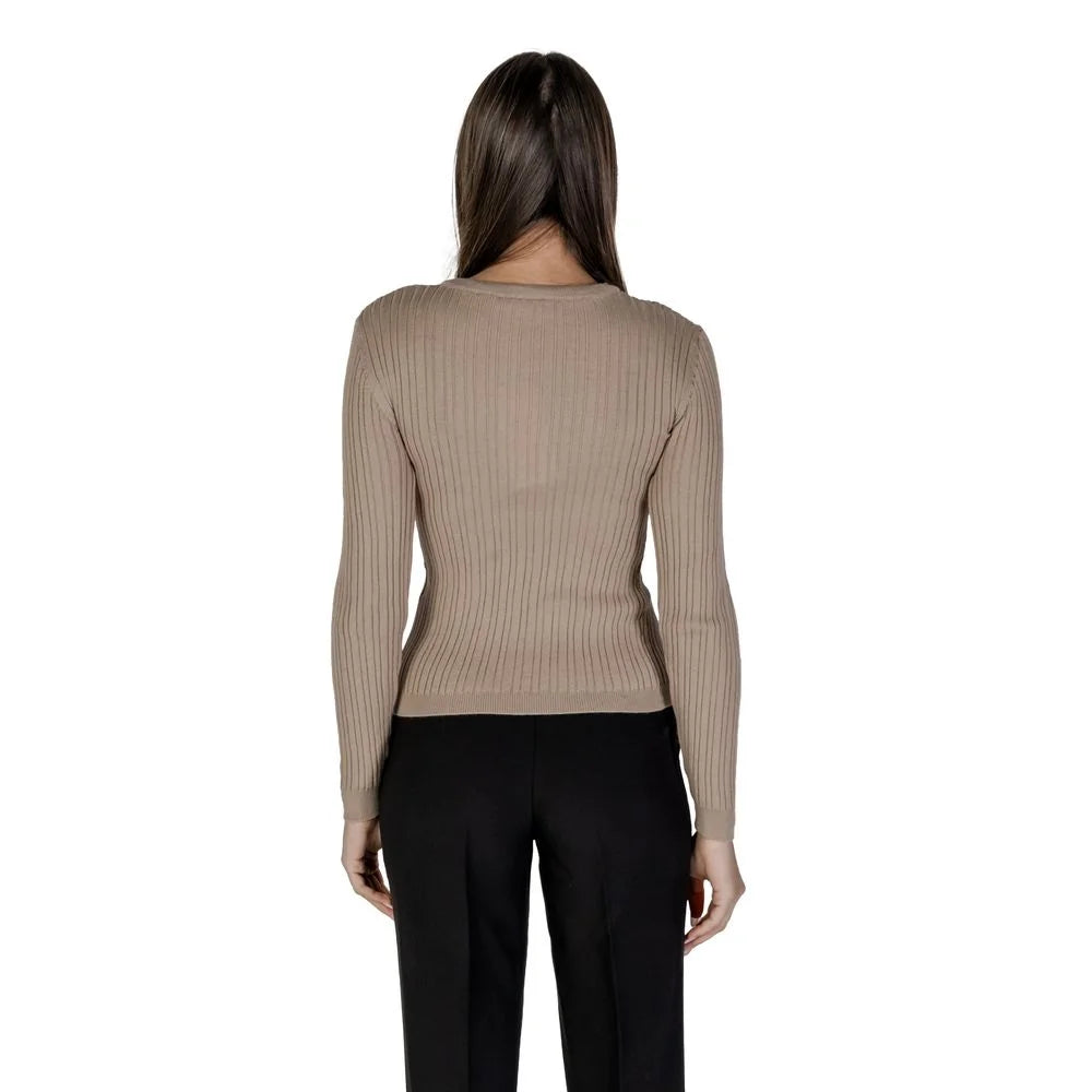 Vila Clothes Beige Recycled Polyester Sportswear - IT40|S