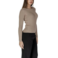 Vila Clothes Beige Recycled Polyester Sportswear - IT40|S