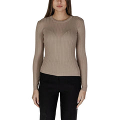 Vila Clothes Beige Recycled Polyester Sportswear - IT40|S