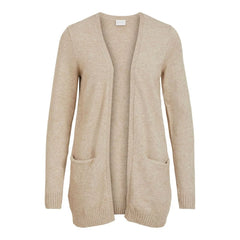 Vila Clothes Beige Viscose Cardigan - IT40|S