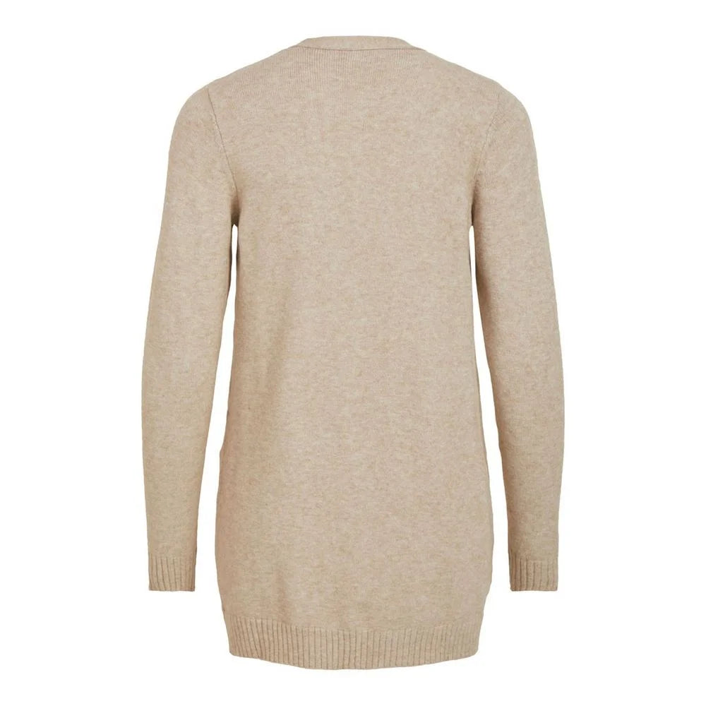 Vila Clothes Beige Viscose Cardigan - IT40|S