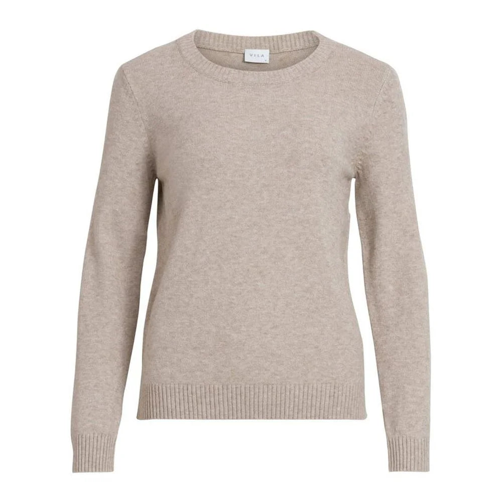 Vila Clothes Beige Viscose Sweater - IT40|S