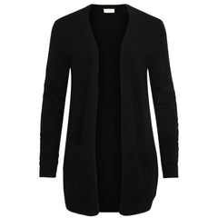 Vila Clothes Black Viscose Cardigan - IT40|S