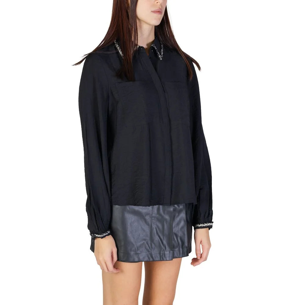 Vila Clothes Black Viscose Shirt - 34 | XXS