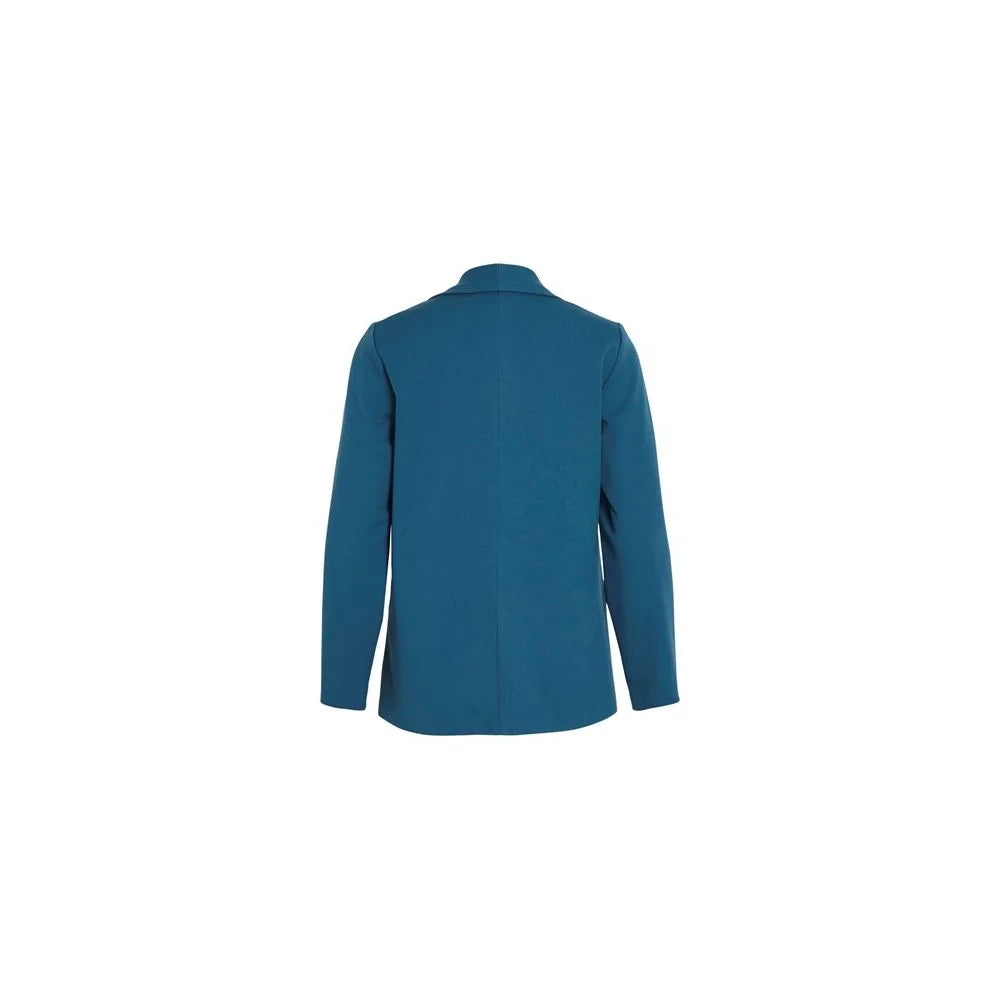 Vila Clothes Blue Polyester Blazer - IT38|XS