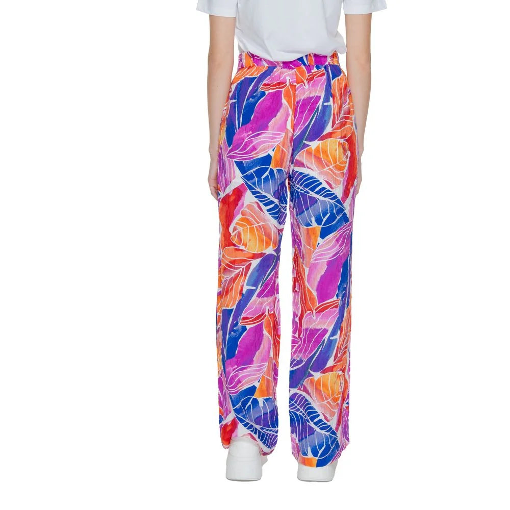 Vila Clothes Multicolor Viscose Pant - IT38|XS