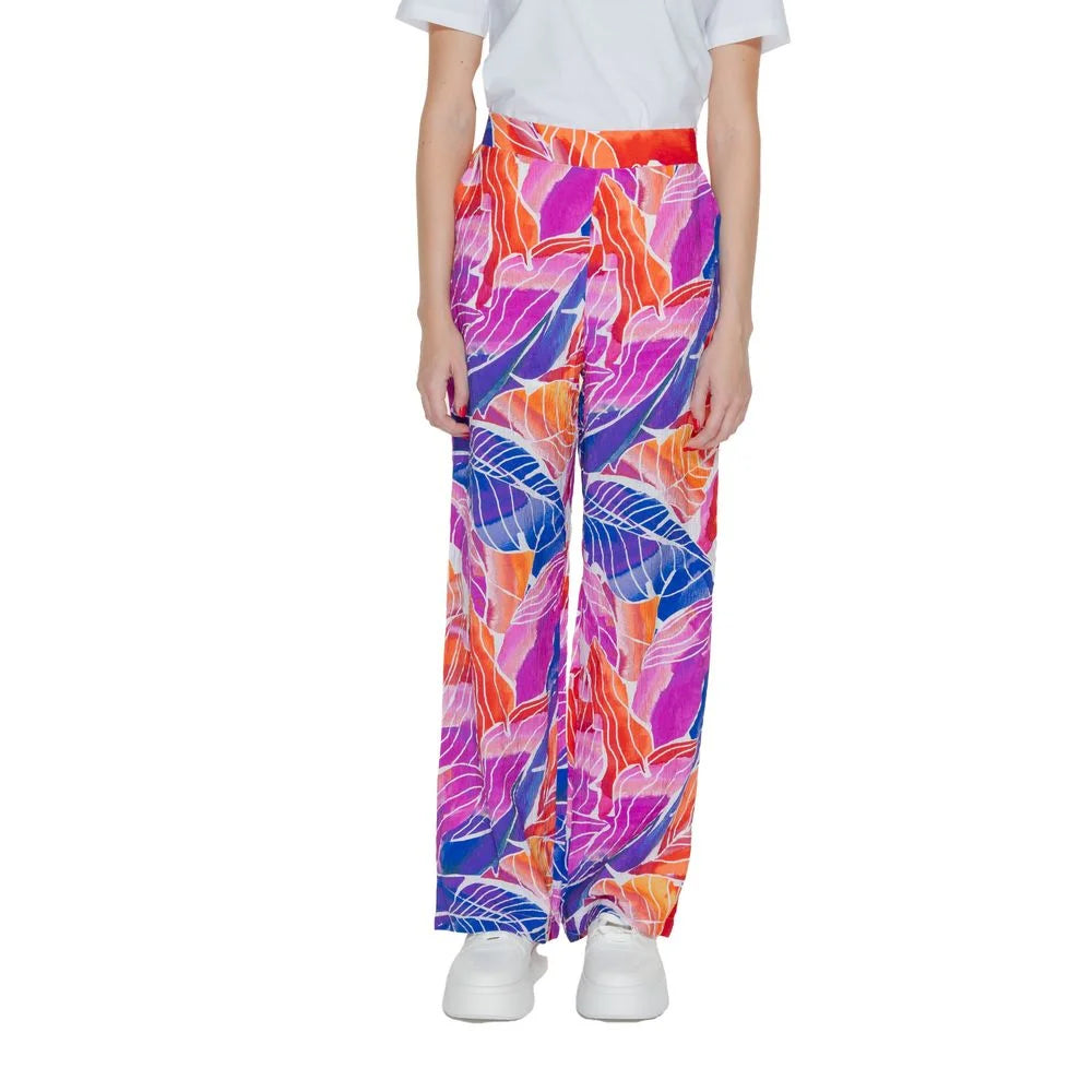 Vila Clothes Multicolor Viscose Pant - IT38|XS